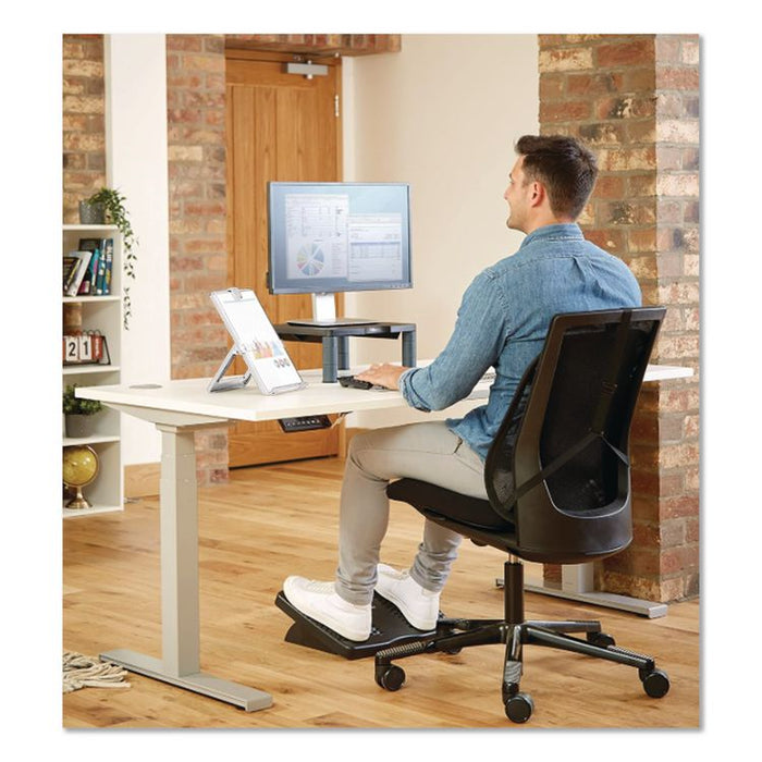 Non-Magnetic Desktop Copyholder, Holds Up to 125 Letter Size Sheets, Plastic, Platinum
