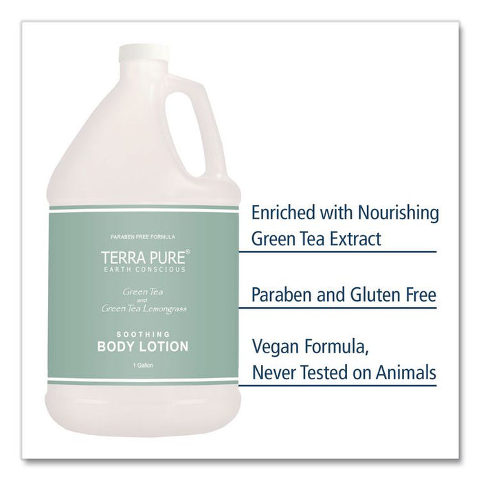 Terra Pure Lotion Gallon, 1 gal Bottle, Green Tea and Lemongrass Scent