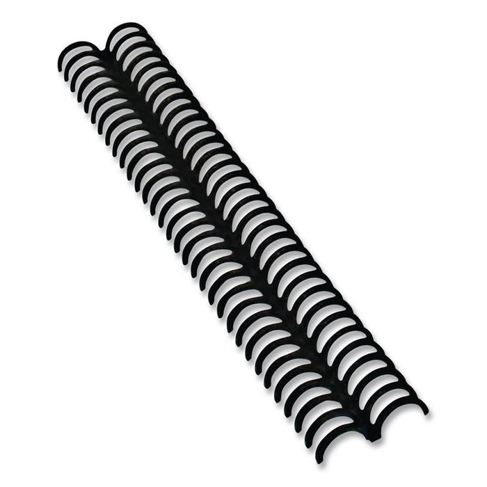 ProClick Easy Edit Spines for 11 x 8.5 Documents, 32 Rings, 0.31" (45-Sheet) Capacity, Black, 100/Box