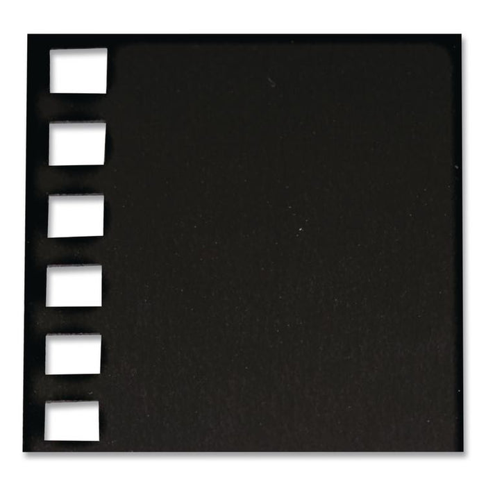 ProClick Pre-Punched Presentation Covers, Paper, Square Corners, 11 x 8.5, Black, 25/Pack