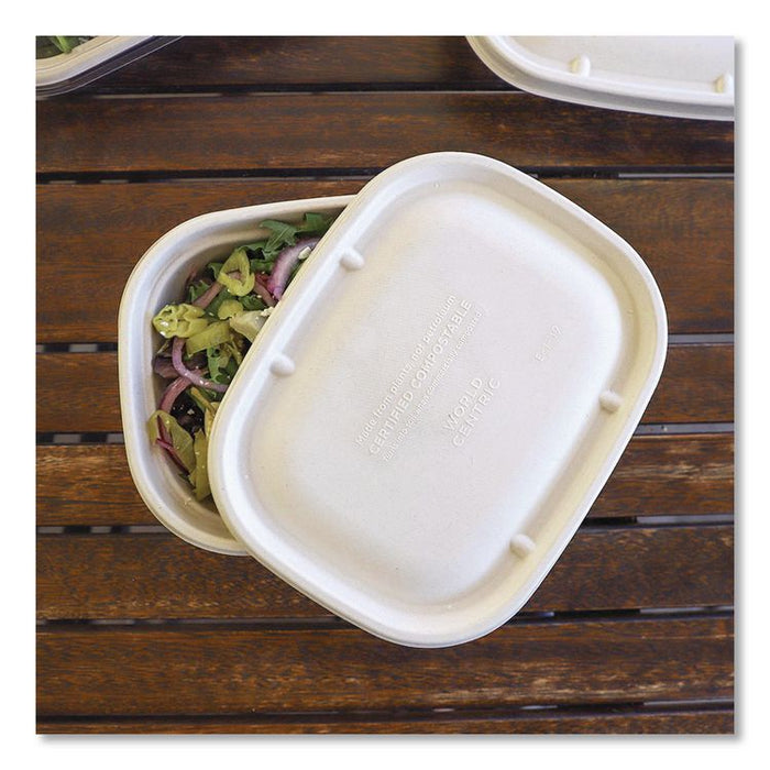 Fiber Lids for Fiber Containers, 8.9 x 6.9 x 0.4, Natural, Paper, 400/Carton