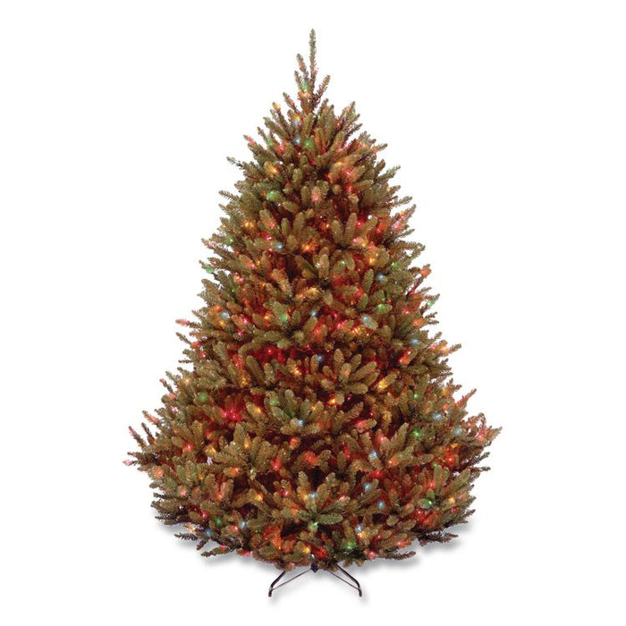 Pre-Lit Natural Fraser Fir Tree, 60" x 60" x 90", Green Tree, Green Tree Stand