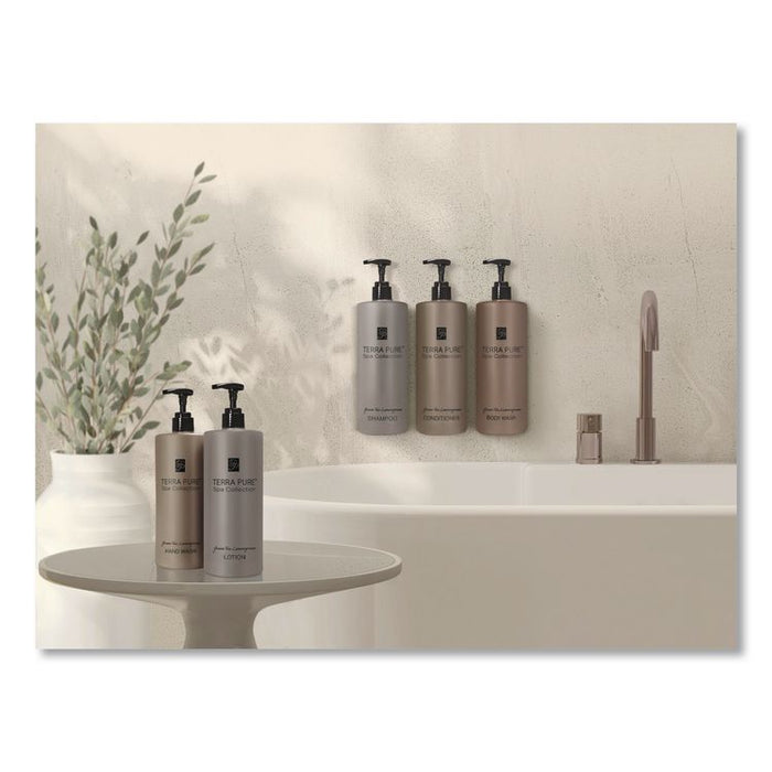 Terra Pure Body Lotion Air Pump, 16.23 oz Bottle, Green Tea and Lemongrass Scent