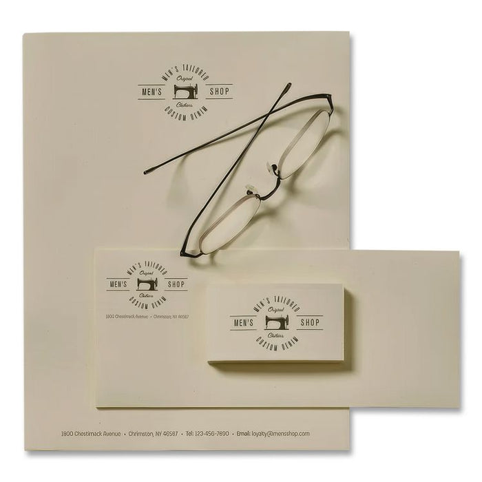 100% Cotton Resume Envelope, #10, Commercial Flap, Gummed Closure, 4.13 x 9.5, Ivory, 50/Box