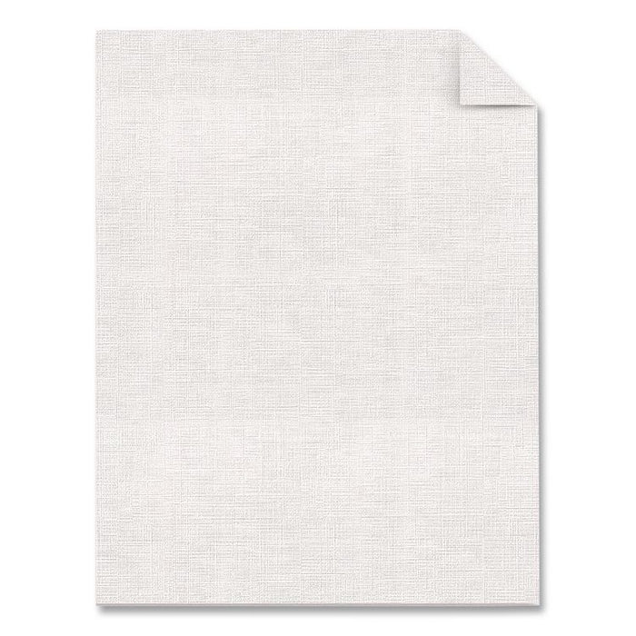 25% Cotton Linen Cover Stock, 65-lb Cover Weight, 8.5 x 11, Ivory, 100/Pack