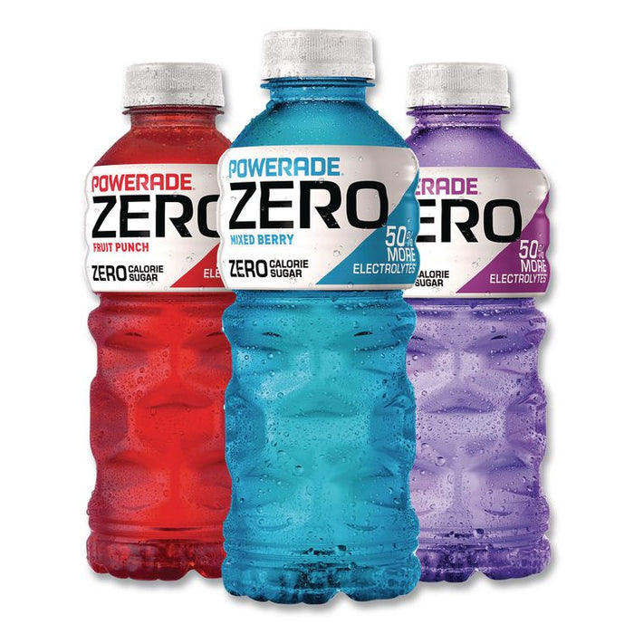 Zero Sports Drink, Assorted Flavors, 20 oz, 24/Carton