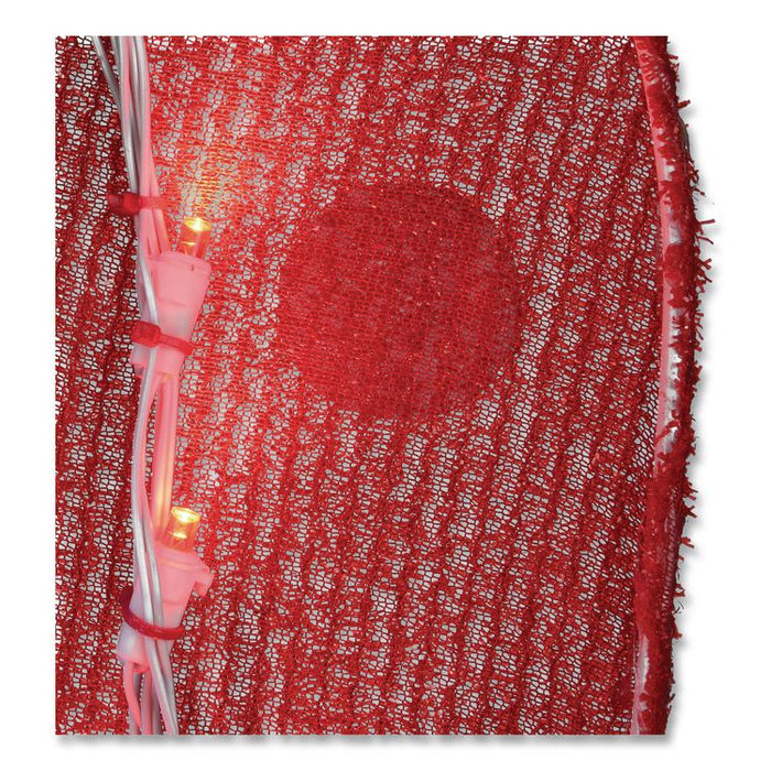 Pre-Lit Vintage Vegas Santa Sign, AC Powered, Cool White/Red/Warm White LED Lights, 12" x 36" x 50.5", Red