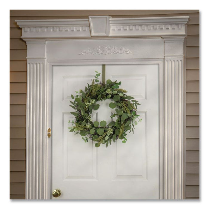 Eucalyptus and Baby's Breath Spring Wreath, 22" Diameter x 5" h, Green
