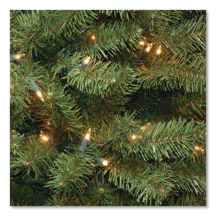 Pre-Lit North Valley Spruce Tree, 39" x 39" x 72", Green Tree, Green Tree Stand