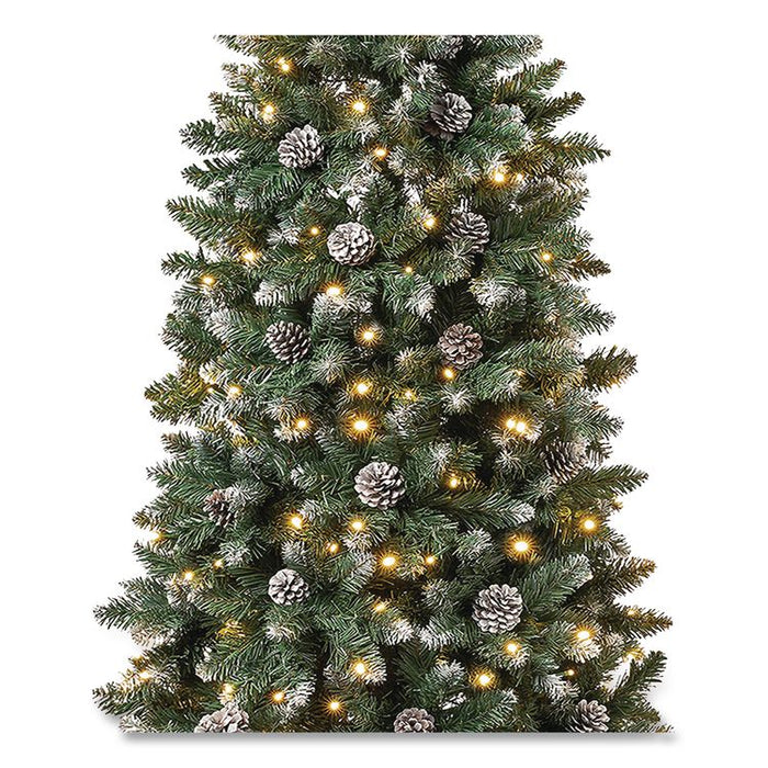 Pre-Lit Oakley Hills Slim Tree, 31" x 31" x 90", Green Tree, Green Tree Stand
