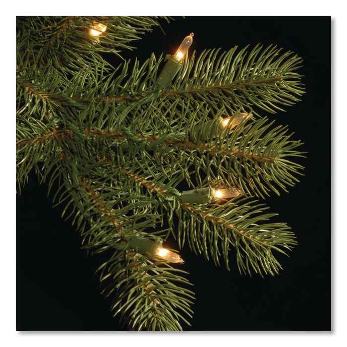 Pre-Lit Downswept Douglas Fir Tree, 92" x 92" x 144", Green Tree, Green Tree Stand