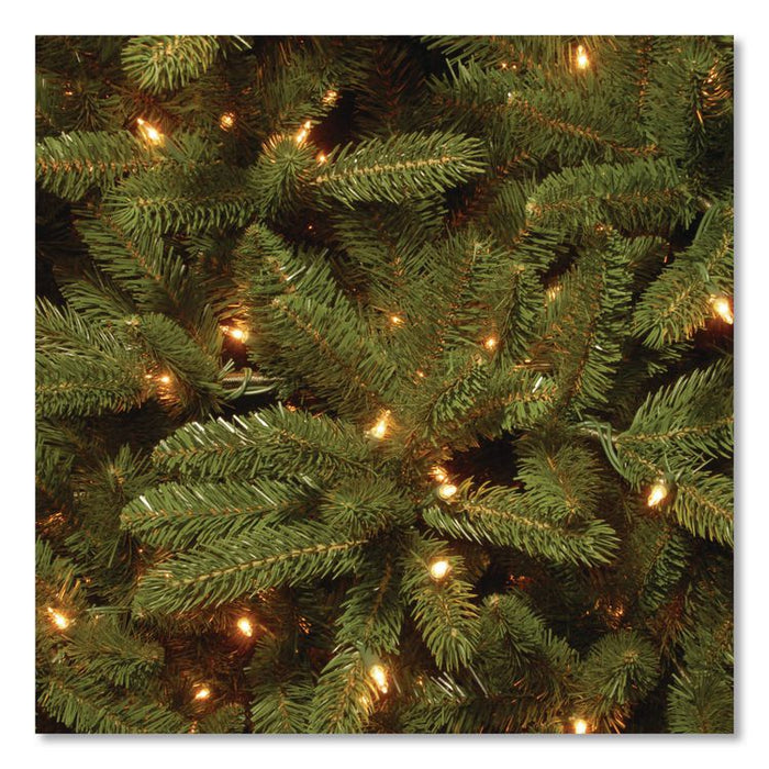Pre-Lit Grande Fir Pencil Slim Tree, 30" x 30" x 78", Green Tree, Green Tree Stand