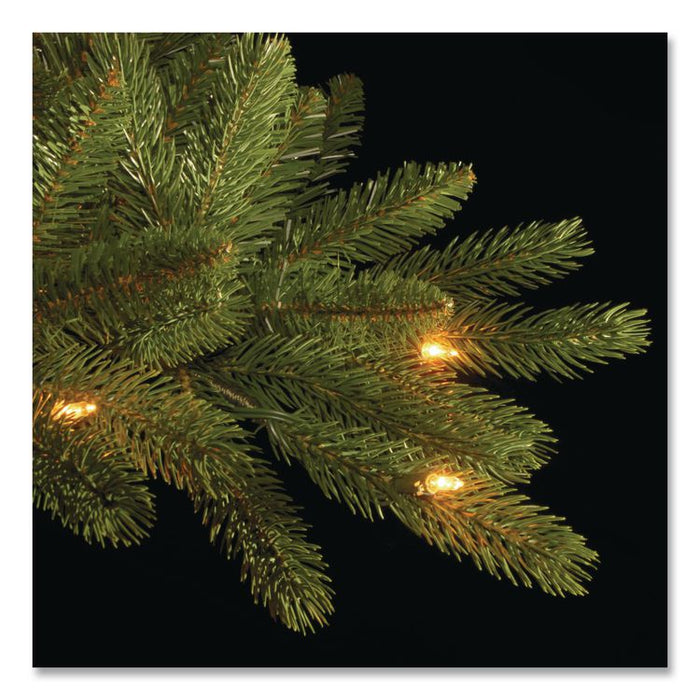 Pre-Lit Grande Fir Pencil Slim Tree, 30" x 30" x 78", Green Tree, Green Tree Stand