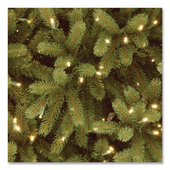 Pre-Lit Jersey Fraser Fir Medium Tree, 48" x 48" x 78", Green Tree, Green Tree Stand