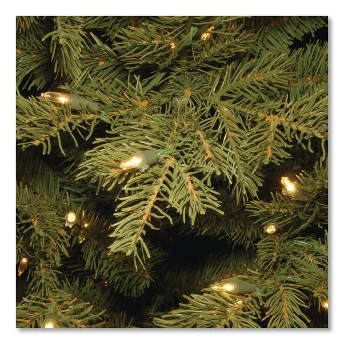Pre-Lit Nordic Spruce Medium Tree, 60" x 60" x 90", Green Tree, Green Tree Stand