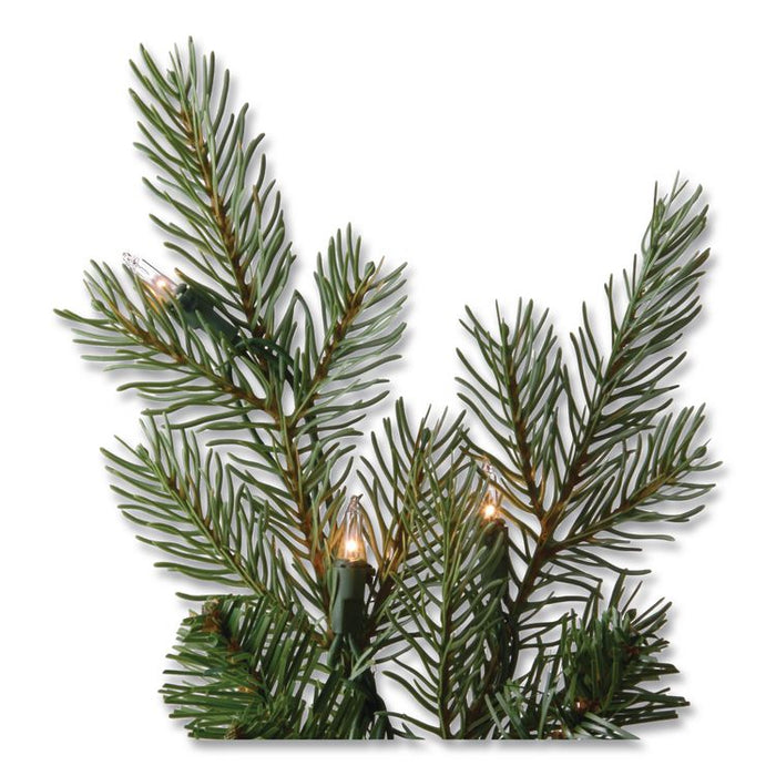 Pre-Lit Nordic Spruce Medium Tree, 69" x 69" x 108", Green Tree, Green Tree Stand