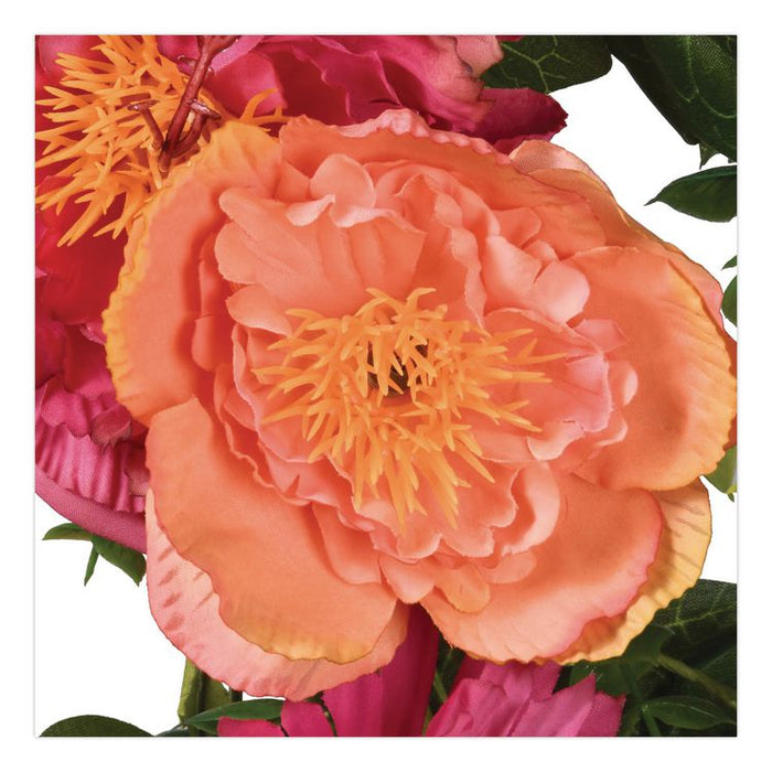 Spring Flowers Mailbox Swag, 36" Long, Pink