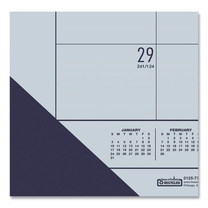 EcoTones Recycled Academic Desk Pad Calendar, 18.5 x 13, Orchid Sheets, Cordovan Corners, 12-Month (Aug to July): 2025-2026