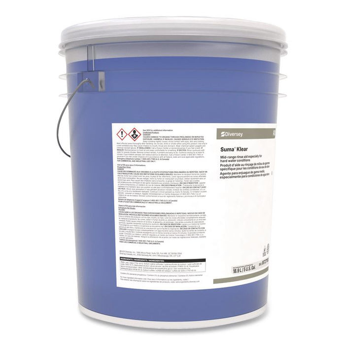 Suma Klear Rinse Aid, Liquid, 5 gal Pail