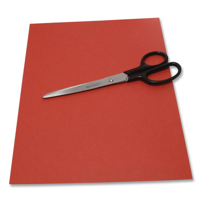 Straight Contract Scissors, 8" Long, 3" Cut Length, Straight Black Handle