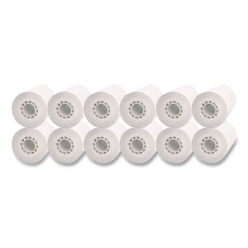 Direct Thermal Printing Thermal Paper Rolls, 2.25" x 80 ft, White, 12/Pack