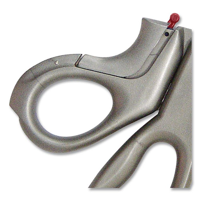 E-Z Open Box Opener Stainless Steel Shears, 8" Long, 3.25" Cut Length, Offset Gray Handle