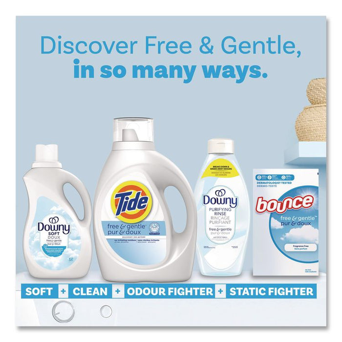 Free and Gentle Liquid Laundry Detergent, HE Compatible, 100 Loads, 132 oz Bottle, 4/Carton