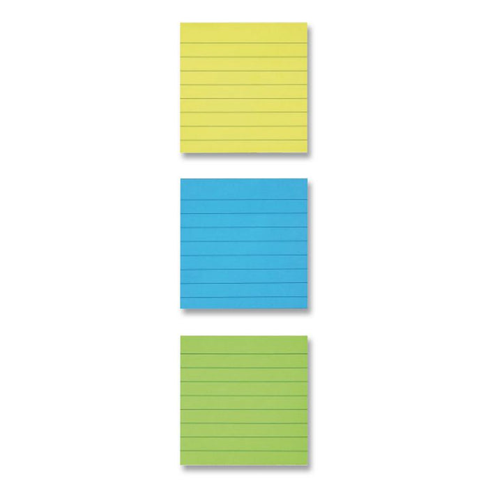 Original Pads in Floral Fantasy Collection Colors, Note Ruled, 4" x 4", 200 Sheets/Pad, 3 Pads/Pack