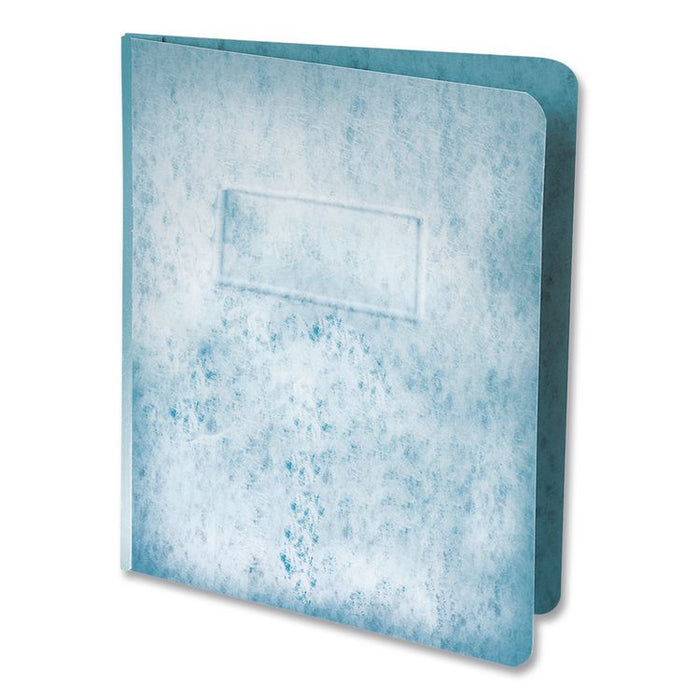 Heavyweight PressGuard and Pressboard Report Cover w/Reinforced Side Hinge, 2-Prong Fastener, 3" Cap, 8.5 x 11, Light Blue