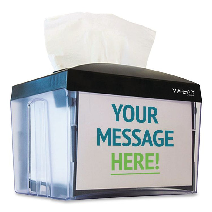 Valay Table Top Napkin Dispenser, 6 x 6.5 x 8, Black