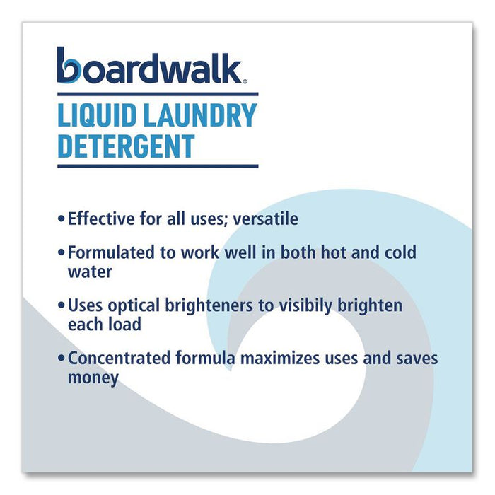 Liquid Laundry Detergent, Fresh and Clean Scent, 1 gal Bottle, 4/Carton