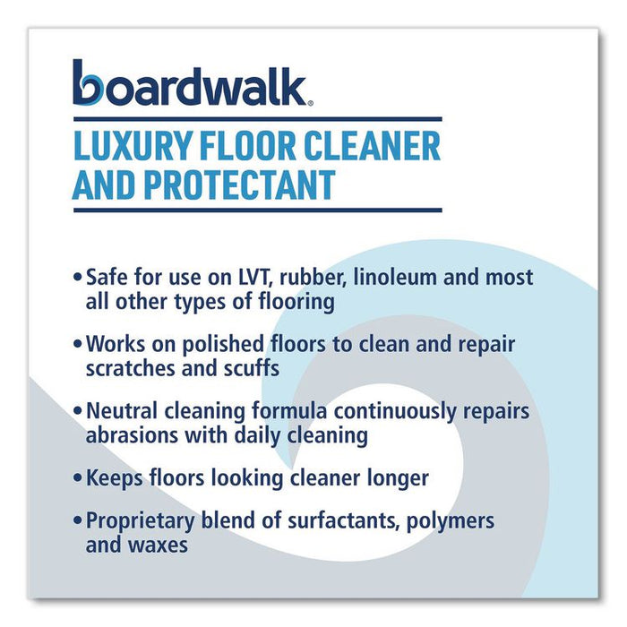 Luxury Floor Cleaner and Protectant, Lemon Scent, 1 gal Bottle, 4/Carton