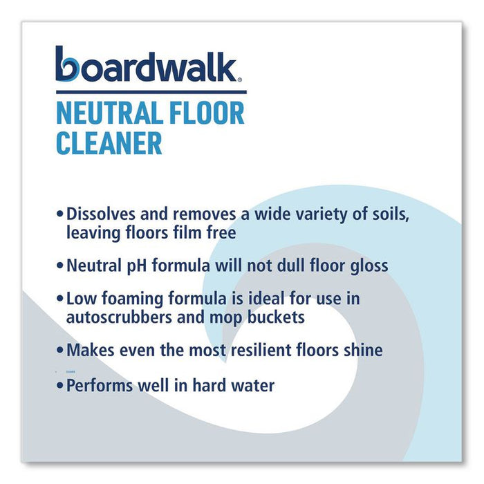 Neutral Floor Cleaner, Lemon Scent, 1 gal Bottle, 4/Carton
