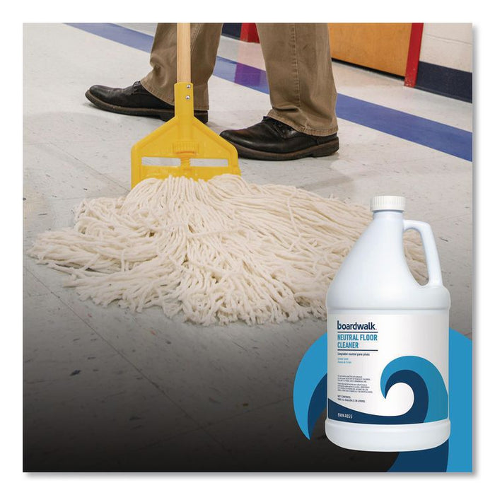 Neutral Floor Cleaner, Lemon Scent, 1 gal Bottle, 4/Carton