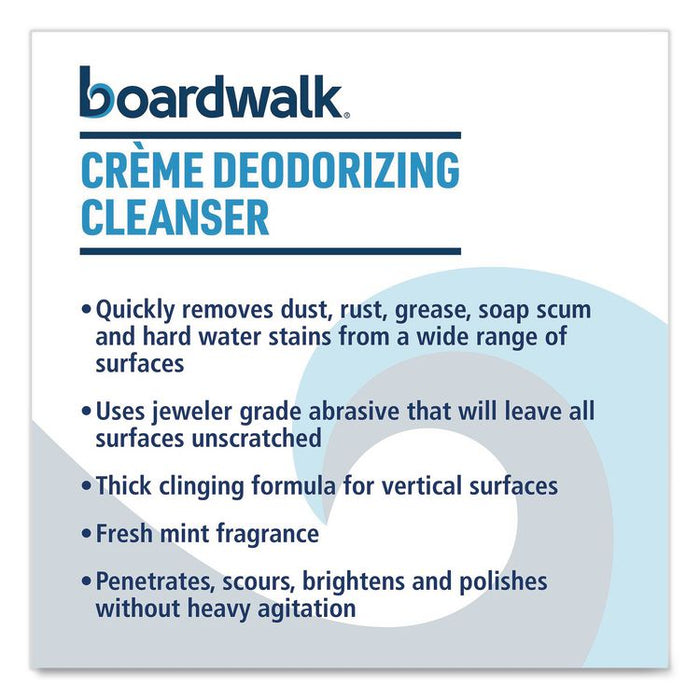 Creme Deodorizing Cleanser, Mint Scent, 32 oz Bottle, 12/Carton