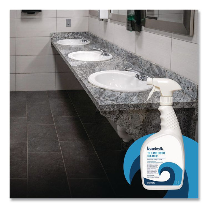 Tile and Grout Cleaner, Minted Evergreen Scent, 32 oz Bottle, 12/Carton