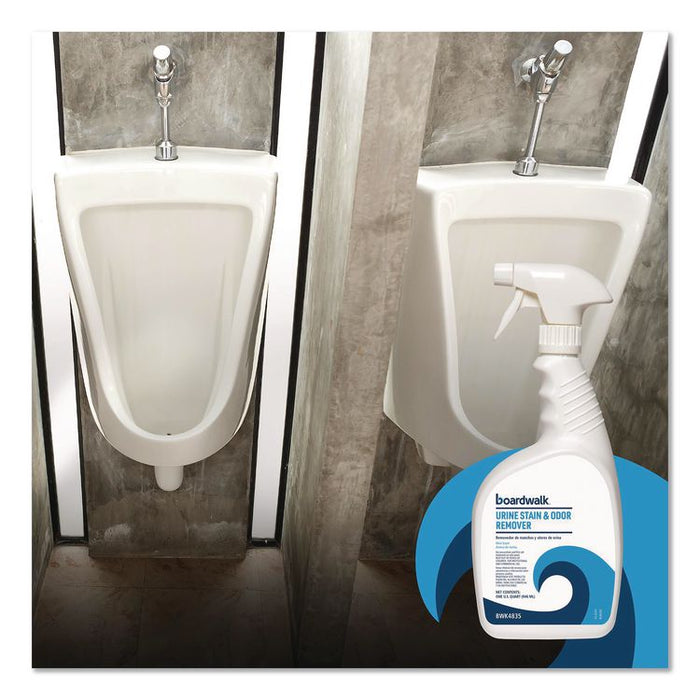 Urine Stain and Odor Remover, Fresh Mint Scent, 32 oz, 12/Carton