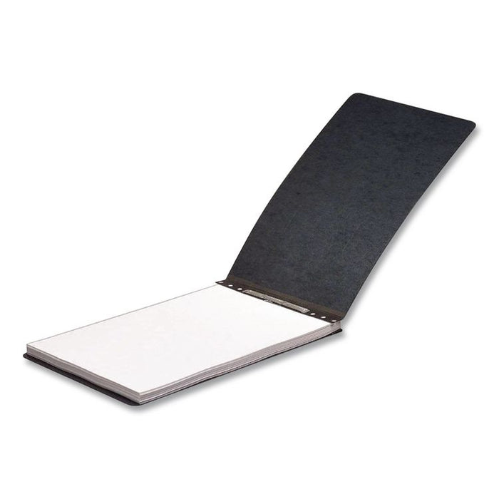 Extra Large Pressboard Report Cover w/ Reinforced Side Hinge, Two-Prong Fastener, 3" Capacity, 11 x 17, Black/Black