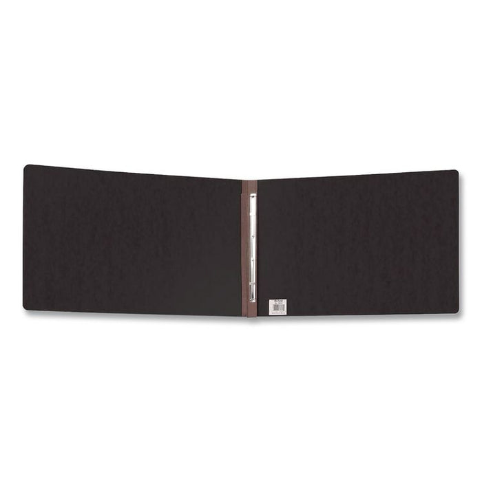 Extra Large Pressboard Report Cover w/ Reinforced Side Hinge, Two-Prong Fastener, 3" Capacity, 11 x 17, Black/Black
