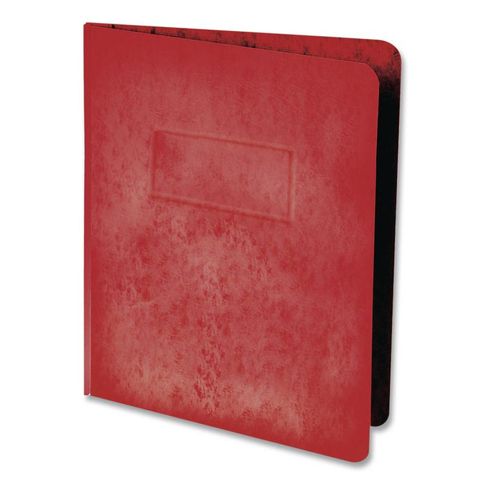 Heavyweight PressGuard and Pressboard Report Cover w/Reinforced Side Hinge, 2-Prong Metal Fastener, 3" Cap, 8.5 x 11, Red