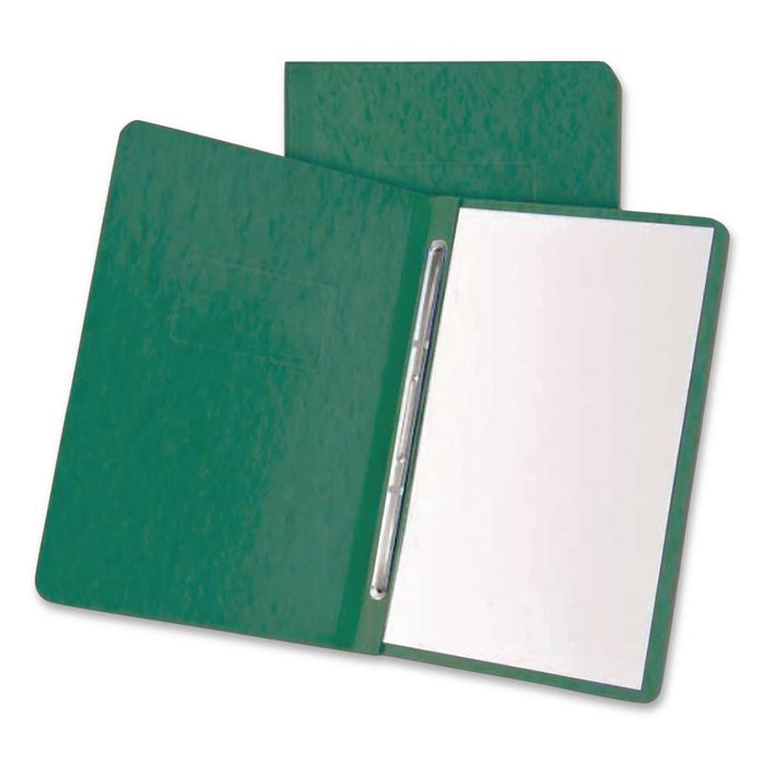 Heavyweight PressGuard and Pressboard Report Cover w/Reinforced Side Hinge, 2-Prong Fastener, 3" Cap, 8.5 x 11, Light Green