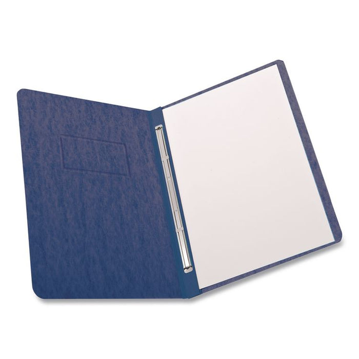 Heavyweight PressGuard and Pressboard Report Cover w/Reinforced Side Hinge, 2-Prong Fastener, 3" Cap., 8.5 x 11, Dark Blue