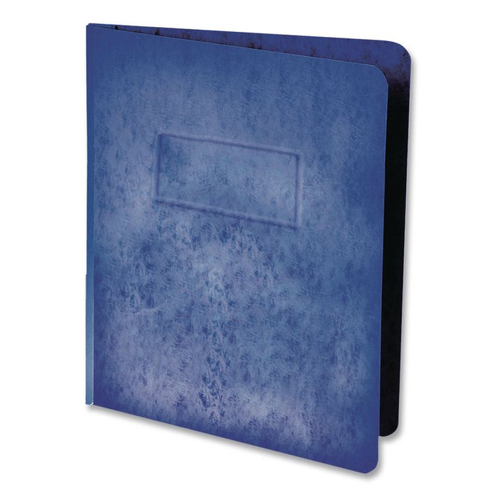 Heavyweight PressGuard and Pressboard Report Cover w/Reinforced Side Hinge, 2-Prong Fastener, 3" Cap., 8.5 x 11, Dark Blue