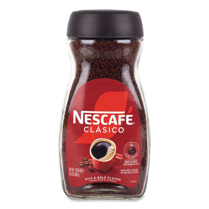 Clasico Dark Roast Instant Coffee, 21 oz Jar, 2/Carton