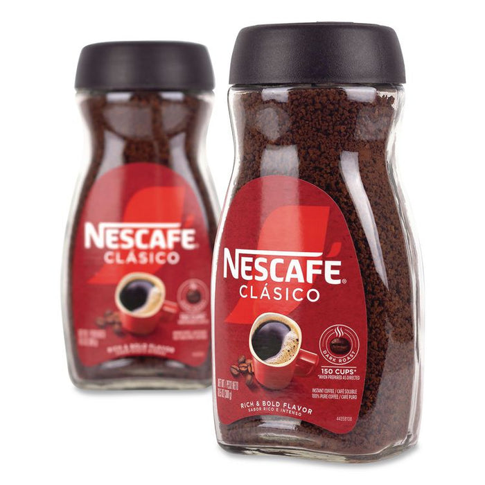 Clasico Dark Roast Instant Coffee, 21 oz Jar, 2/Carton