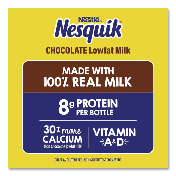 Nesquik Chocolate Lowfat Milk, 8 oz Bottle,  15/Carton