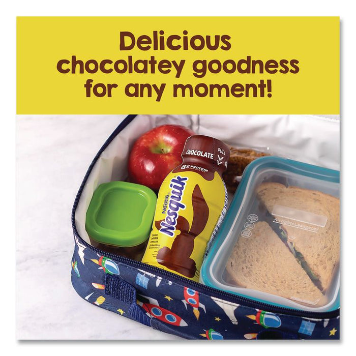 Nesquik Chocolate Lowfat Milk, 8 oz Bottle,  15/Carton