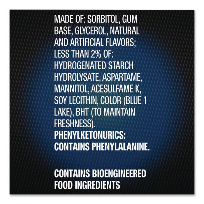 5 Gum, Peppermint Cobalt, 15 Sticks/Pack, 10 Packs/Carton