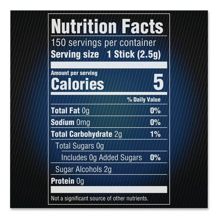 5 Gum, Peppermint Cobalt, 15 Sticks/Pack, 10 Packs/Carton
