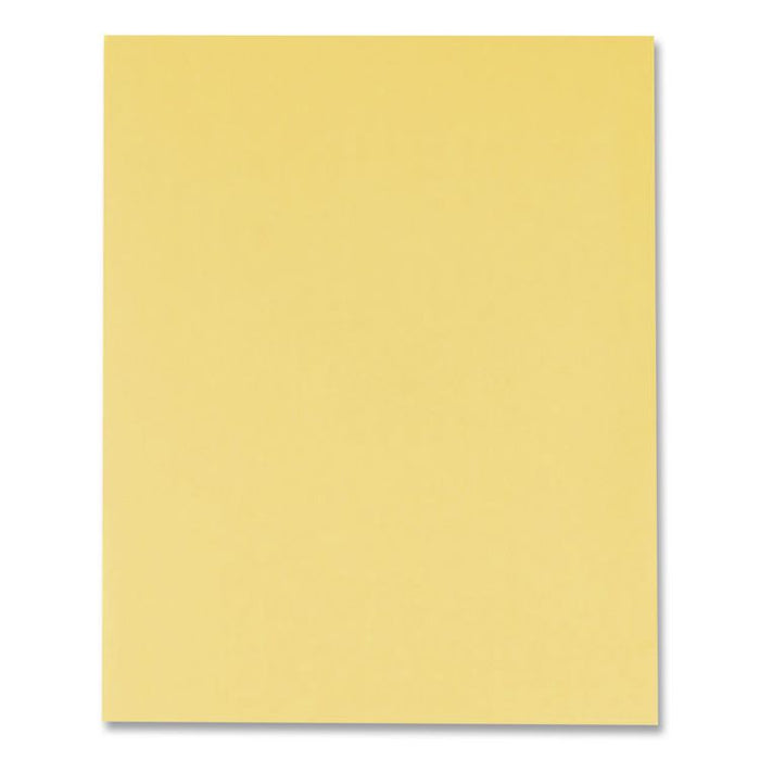 Twin-Pocket Folder, Accommodates (100) 11 x 8.5 Sheets, Yellow, 25/Box